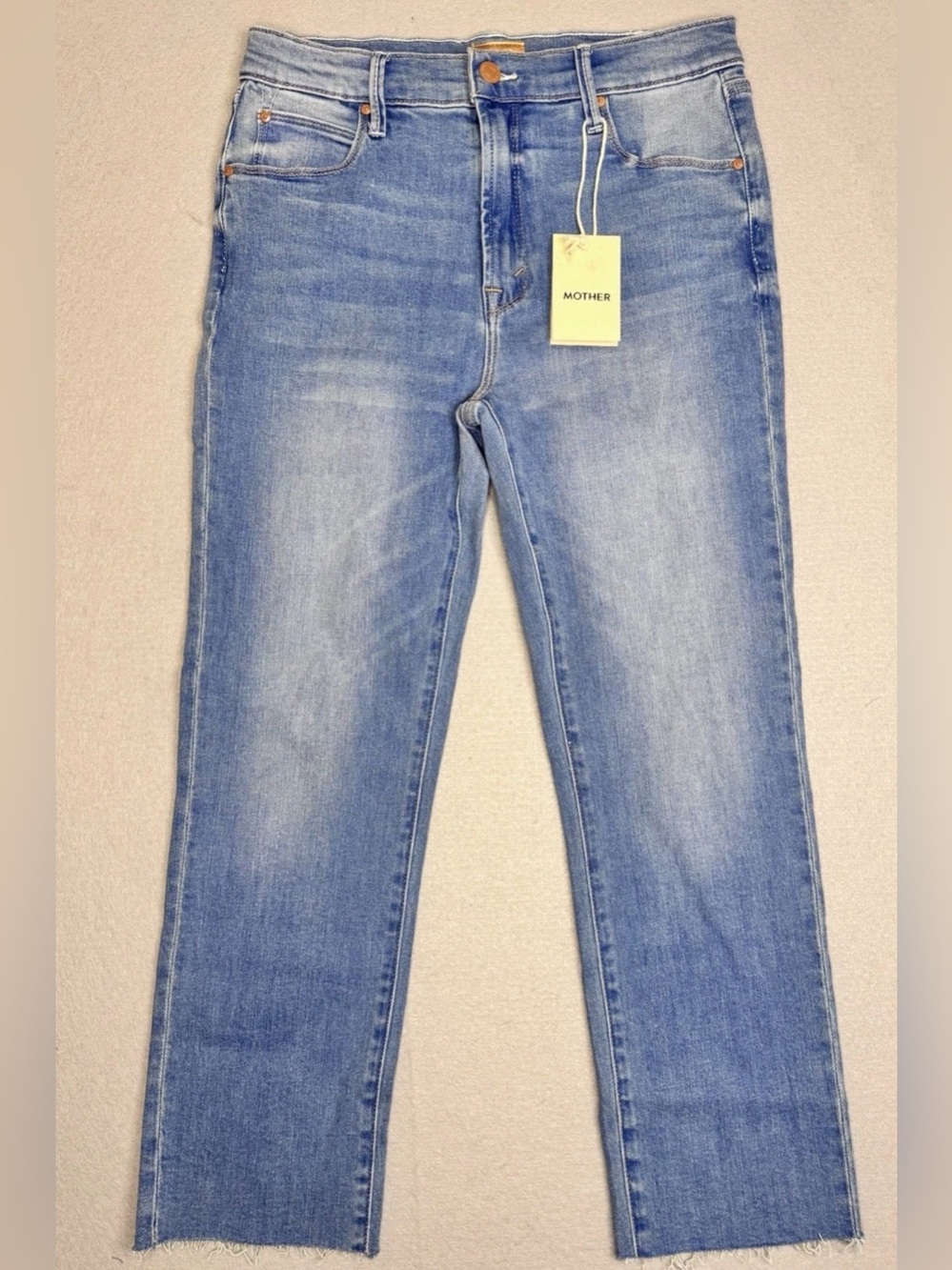 Mother NWT The Tripper Ankle High Rise Jeans In Ripe For The Squeeze Raw Hem-30